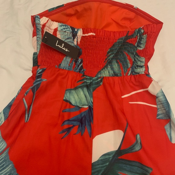 Lulu’s Rainforest Blooms Strapless Midi Jumpsuit - Picture 4 of 6